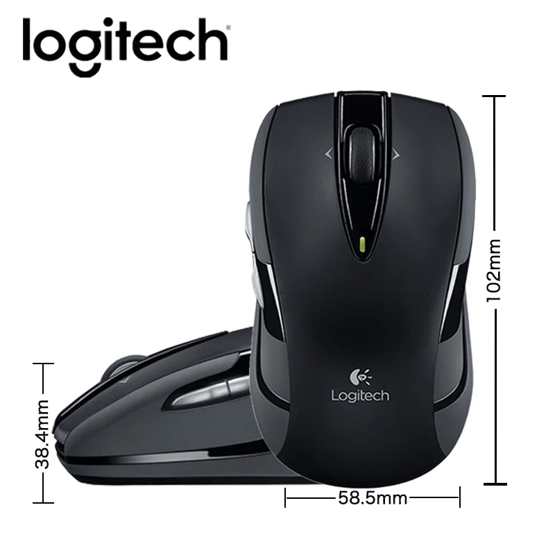 Беспроводная игровая мышь logitech M546, настоящий приемник Unifying, игровая оптическая мышь 1000 точек/дюйм, эргономичная компьютерная мышь с отслеживанием