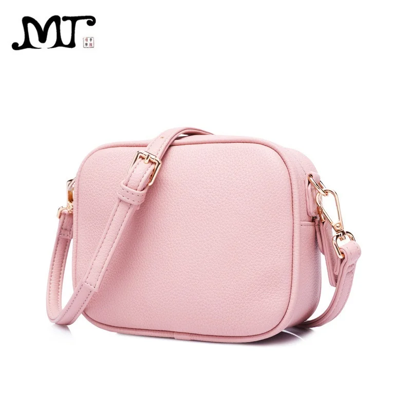 

MJ Women Messenger Bags PU Leather Female Crossbody Bag Small Shoulder Bag for Girls Solid Mini Shoulder Handbag Teenager Bags