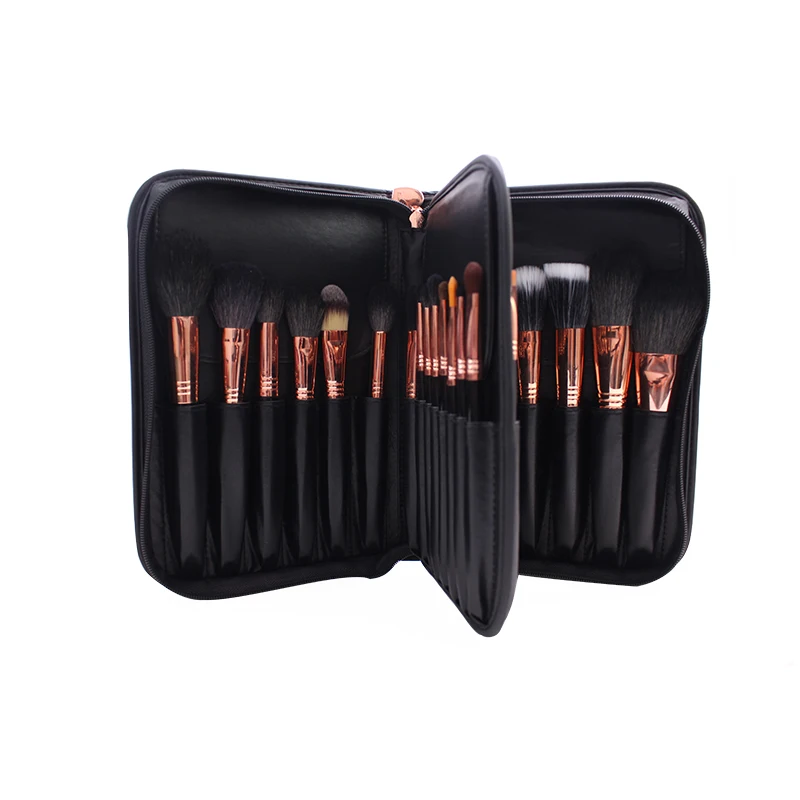 

ENERGY 29Pcs Makeup Brushes Set Professional Goat Hair Powder Foundation Eyeshadow Make Up Brushes With a Black Leather Bag