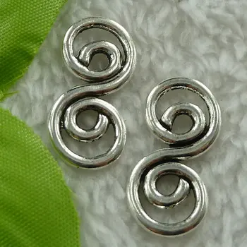 

160 pieces antique silver nice connectors 26x13mm #2652