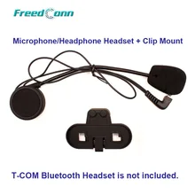 Freedconn мотоциклетный T-COM Bluetooth Шлем Микрофон в переговорном устройстве/гарнитура для наушников+ крепление на зажим