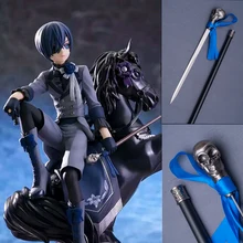 100 см Высокое качество сплав Черный Батлер Shelseba костыли Kuroshitsuji Сиэль косплей костыль косплэй Опора ACGcosplay