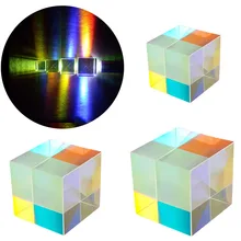 Красочный 12,7*12,7*12,7 мм дефектный комбинированный сплиттер крест дихроический куб RGB Призма Стекло оптическое стекло призма куб