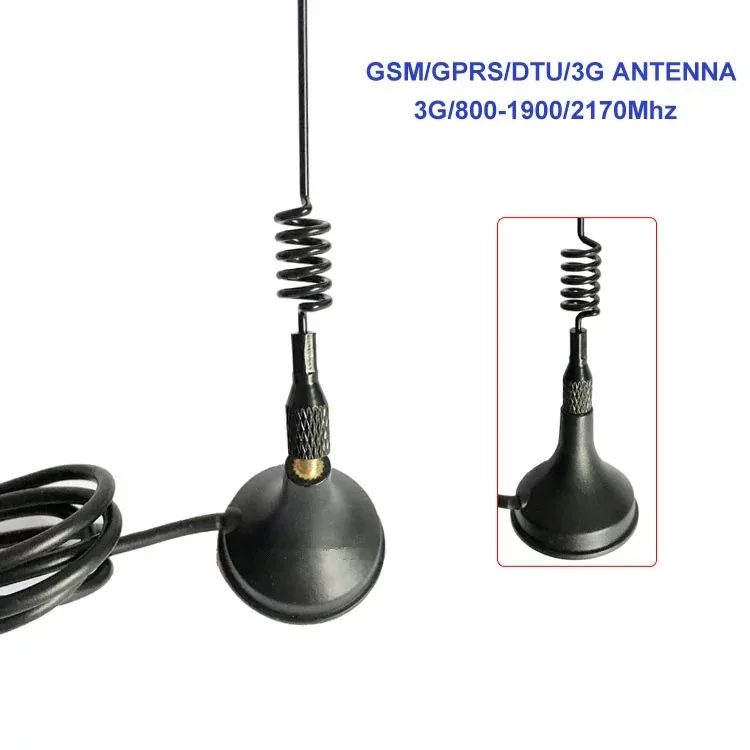 800-2170 МГц GPRS DTU пружинная присоска 7dBi с высоким коэффициентом усиления Omni GSM 3g антенна кабель RG174 SMA разъем 1 шт