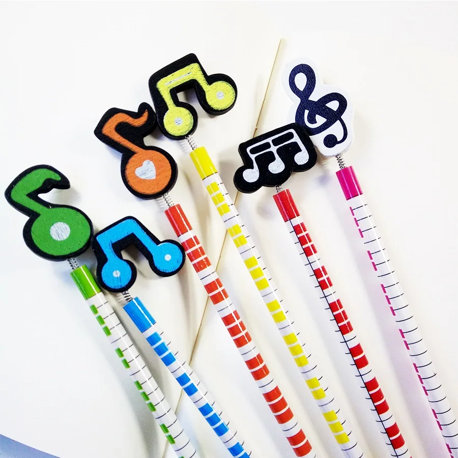 60 Pcs lot Fancy Stationery Music Pencil Party Favor Christmas Gift fice Stationery School Writing Supplies in Party Favors from Home & Garden on