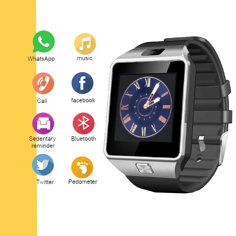 

NEW DZ09 Smart Watch Men Women Watches Bluetooth Camera SIM/TF Card For Android iOS Phone Call Dial Clock Smartwatches Relogio