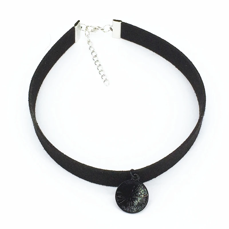 Горячая Мода Bijoux черный бархат ленты сплетни/Сердце ожерелье кулон Макси