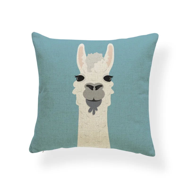 Animal Alpaca цветок чехол для подушки кактус вечерние ламы Подушка Чехол тропический