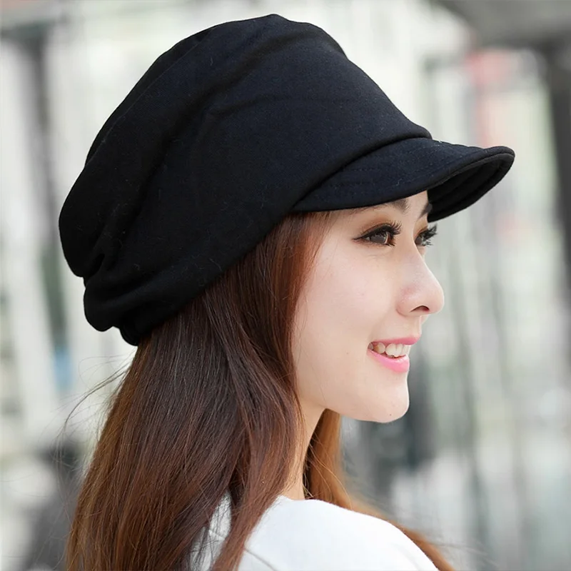 MAOCWEE, зимние женские шапки для мальчиков и девочек, повседневная шапка в стиле хип-хоп, вязаная теплая Женская шапка Skullies Beanie, модная мягкая шапка - Цвет: Black