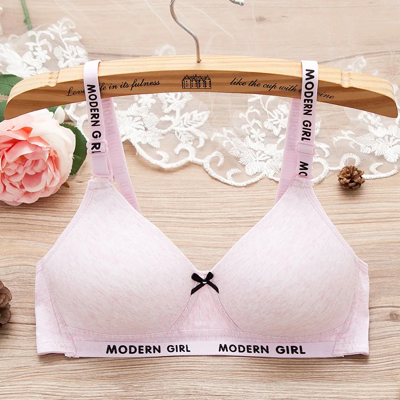 Girls Students Thin Breathable Wire Free Training Bras Young Girl  Adjustment Bra Kids Intimates Children Underwear