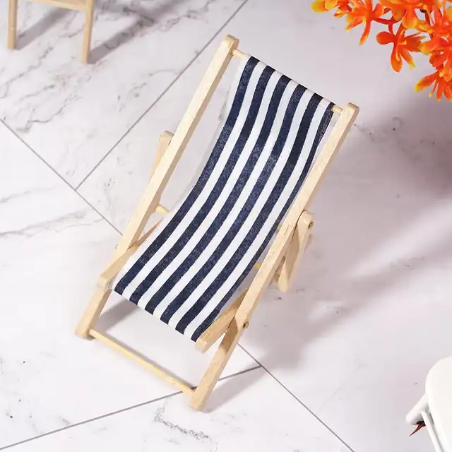 Online Shop Mini Beach Lounge Chair Dollhouse Miniature Garden