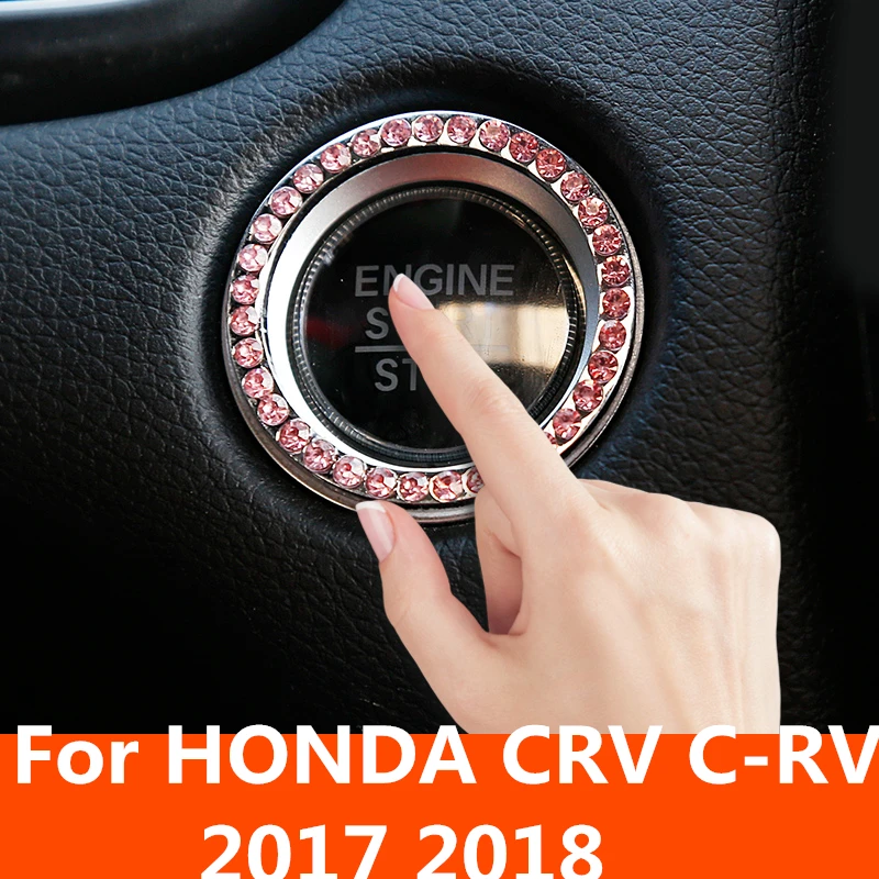 Кнопка запуска двигателя для HONDA CRV замена крышки аксессуары ключа стоп украшение