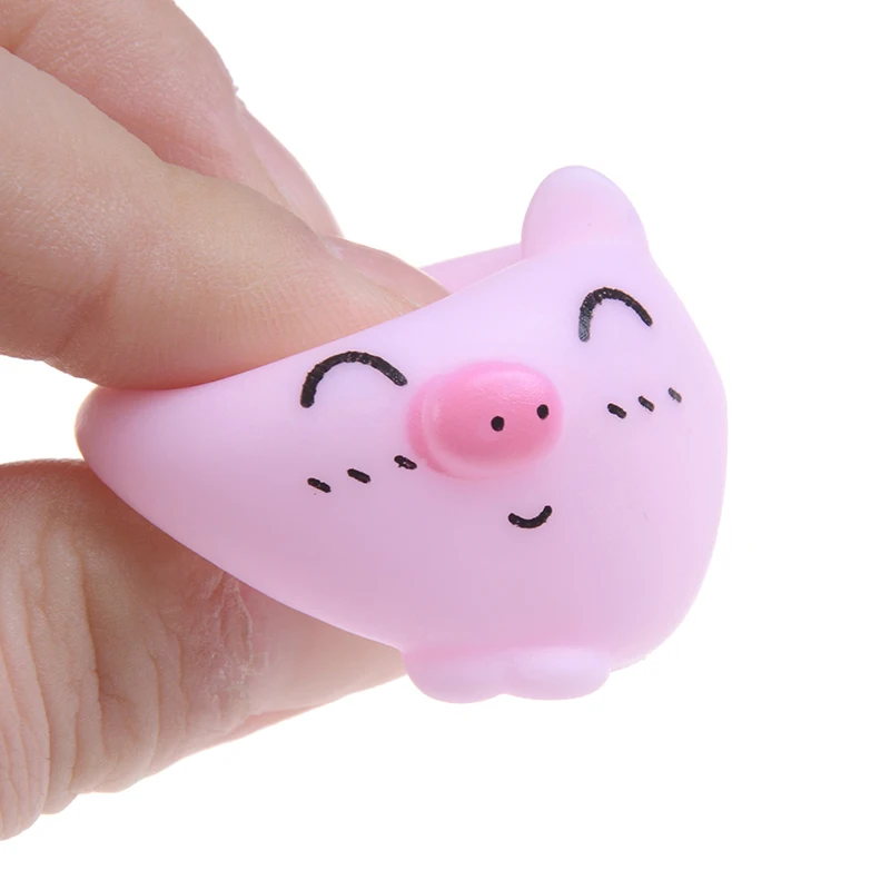 

2 Pieces Stress Relief Toys Cartoon Pig Antistress Toy Piggy Sounding Silicone Squeeze Toys Funny Kids Gift Home Decoration