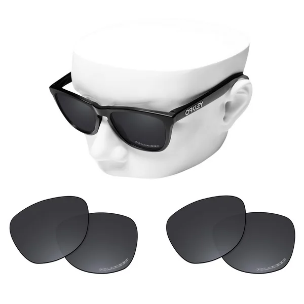 Black and Black OOWLIT Сменные линзы с защитой от царапин для солнцезащитных очков от Оукли Frogskins - Цвет линз: Black and Black