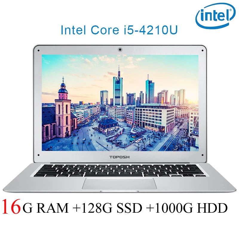 

P7-08 16G RAM 128G SSD 1000G HDD i5 4210U 14" Untral-thin notebook Gaming laptop desktop computer