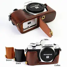 Из искусственной кожи половина дела сцепление для Olympus OM-D OMD e-m10 Mark II em10 m2 Камера