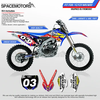 

MotoSpace Customized Team Graphics Backgrounds Decals 3M Stickers For YAMAHA YZF450 YZ WRF WR 2010 2011 2012 2013 087