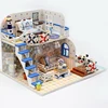DIY Wooden House Miniaturas with Furniture DIY Miniature House Dollhouse Toys for Children Christmas and Birthday Gift M32 1