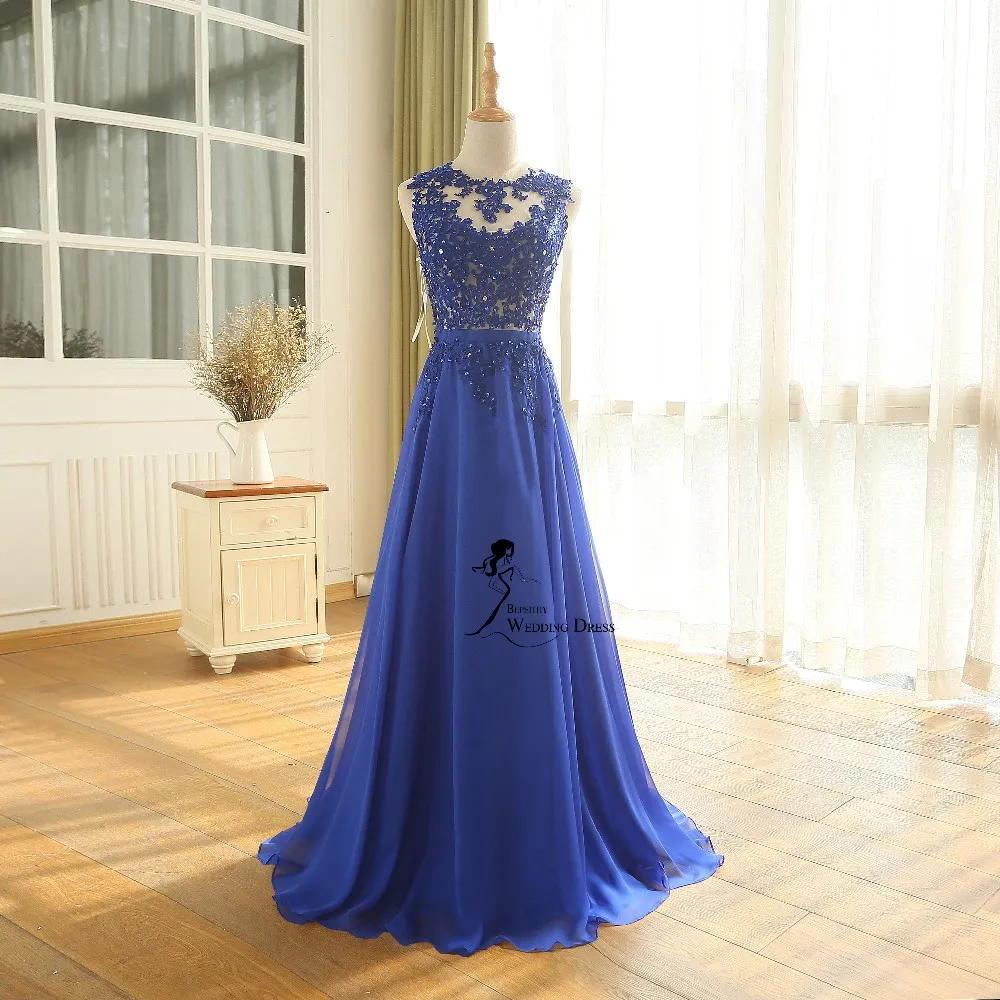 New Arrival Robe De Soiree A line Pink Chiffon Long Evening Dress Party Elegant Sexy Sheer Back Real Image Sleeveless Prom Gown 2016 (9)