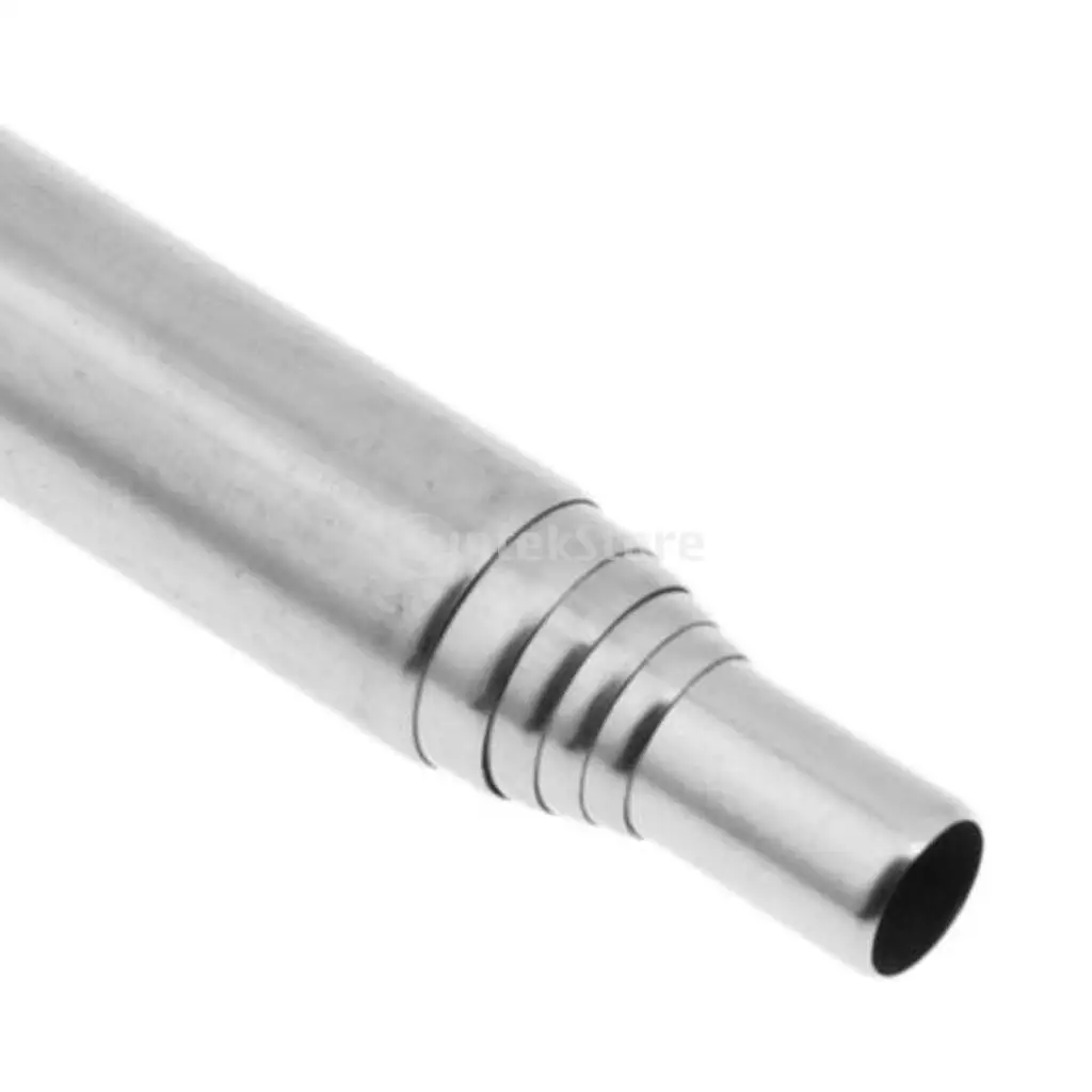 Collapsible Blow Fire Tube Stainless Steel Fire Bellows Manual Blowing Tube for Outdoor Camping Backpacking Fishing Picnic