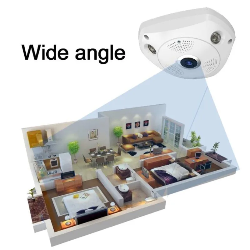 J430WD HD 3MP инфракрасная Wifi ip камера 360 градусов 3D стереоскопическая VR панорамная