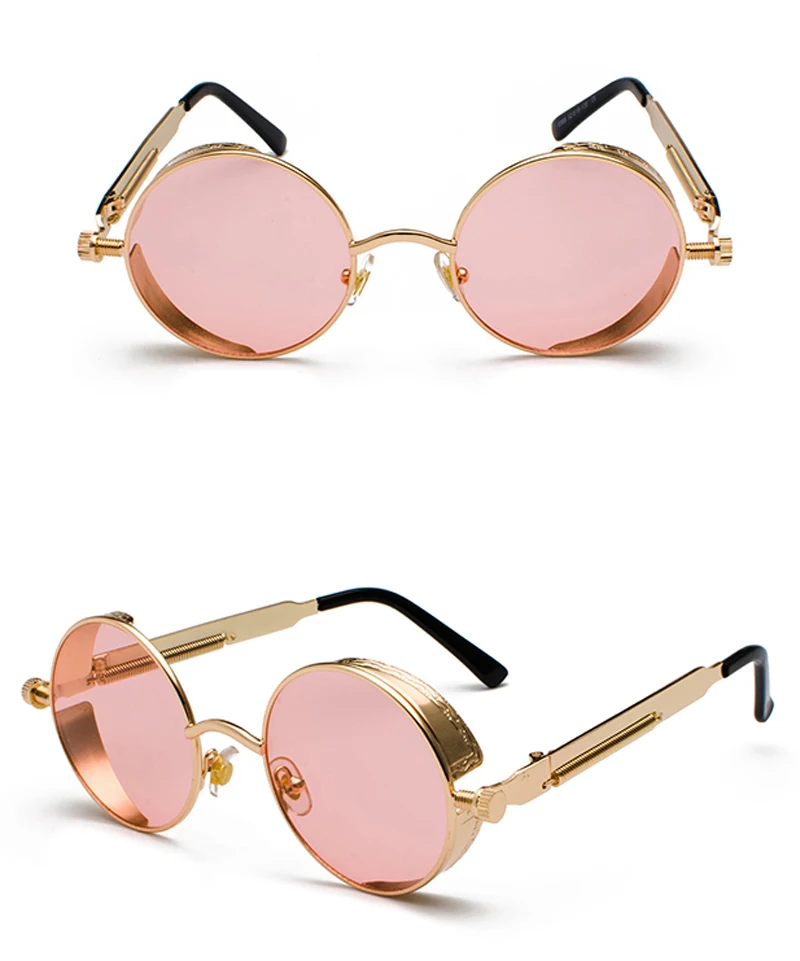 retro steampunk round sunglasses 9000156 details (6)