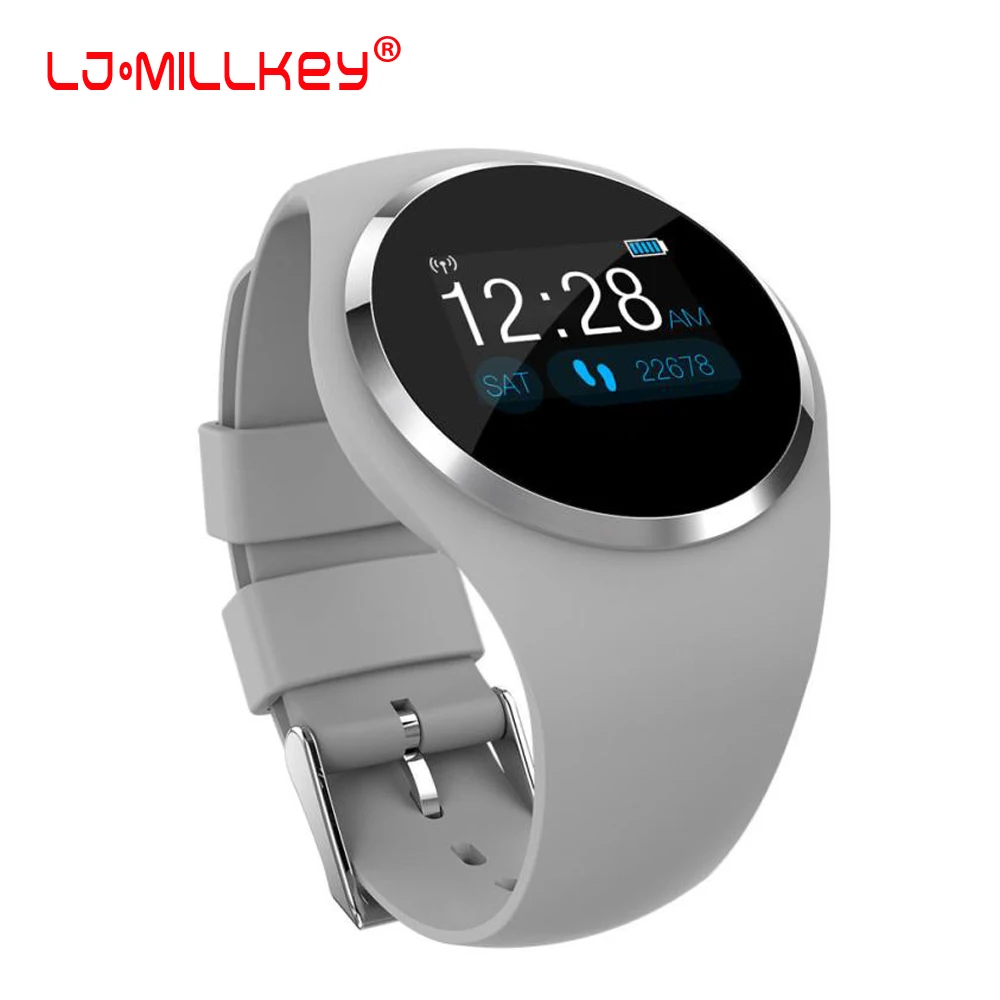 

2019 Newest Fashion Smart Watch Heart Rate Blood Pressure Monitor Sedentary Reminder Smartwatch Women Men For Android