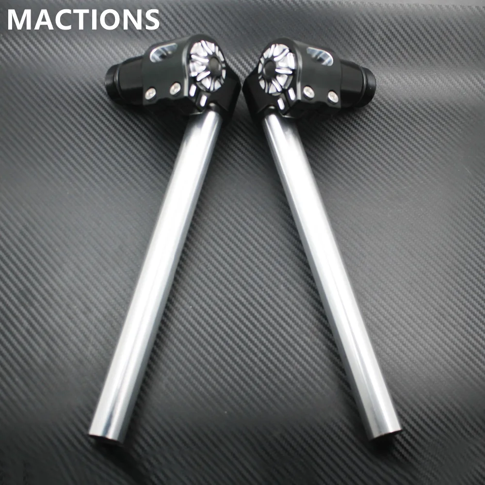 39mm Fork Tubes Clip On Handlebars 1" Bars Motorcycle CNC For Harley