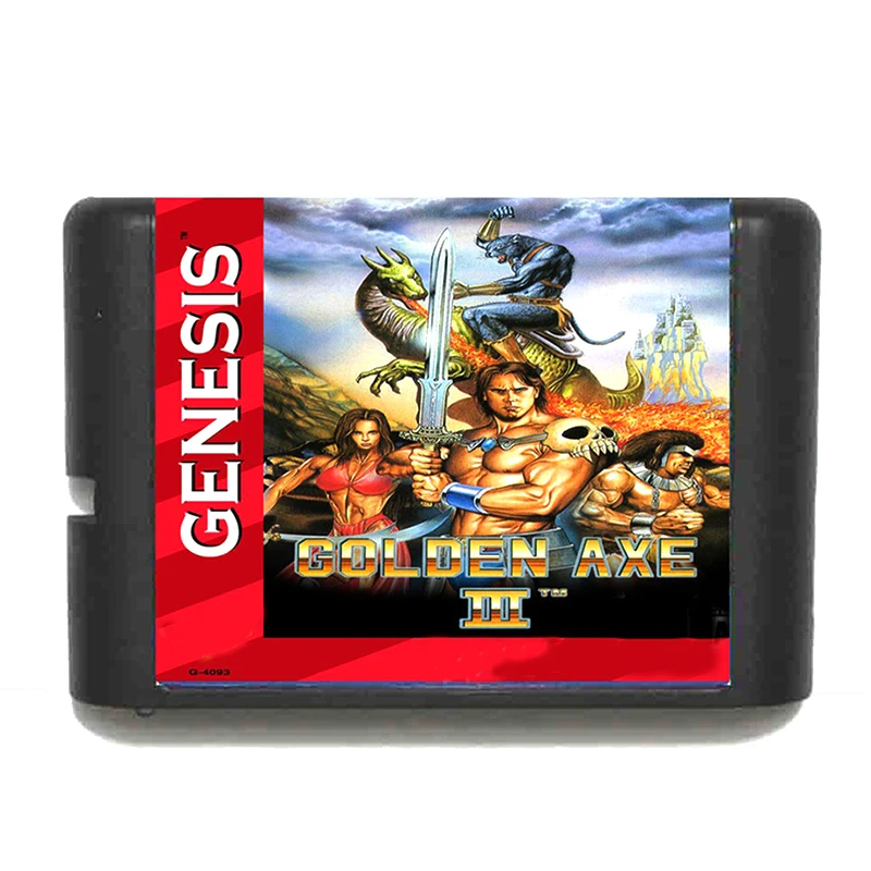 Golden AXE III для 16-битной игровой карты Sega MD Mega Drive видеоконсоли Genesis | Электроника
