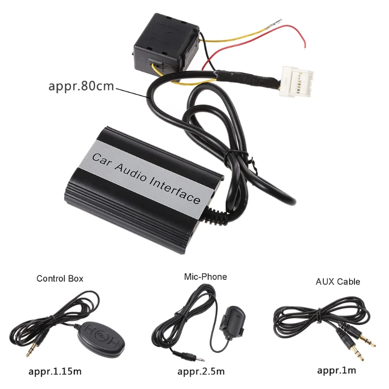 Новинка 1 комплект автомобильный Bluetooth громкой связи MP3 музыка USB AUX адаптер