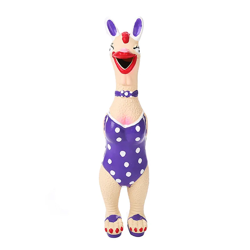 Natural Latex Screaming Chicken Squeeze Sound Toy Pets Toy Product