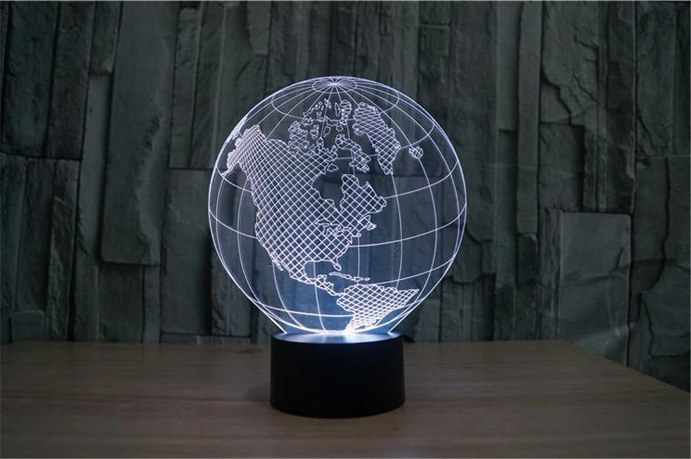 3d лампа оптическая американская светящаяся акриловая стереоскопическая