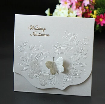 

100 PCS Laser Cut Butterfly Floral Wedding Invitations Luxurious Wedding Invitation Cards Wedding Centerpieces