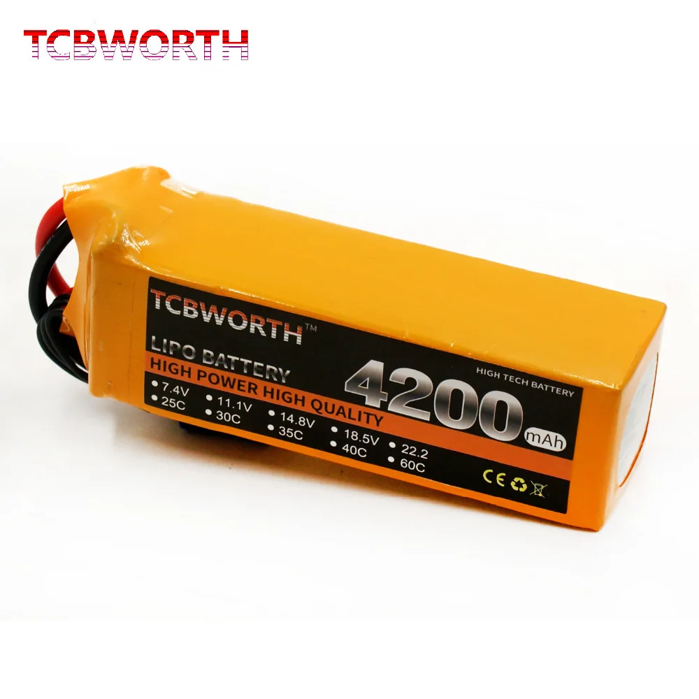 6S RC Lipo battery 22.2v 4200mAh 35C 6s FOR RC airplane helicopter car