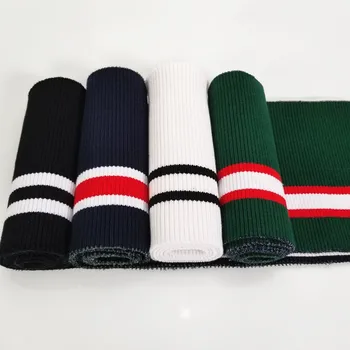 

2pcs/set Hot sale Striped cotton rib cuff for DIY cotton knitted fabric for neckline hem, winter jacket,Clothing accessories