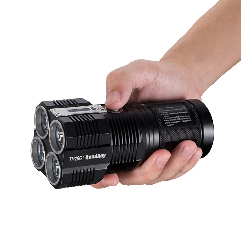 NITECORE TM26GT 4* CREE XP-L HI V3 светодиодный фонарь 3500 люмен светодиодный фонарь с дистентным лучом с 4 батареями 18650