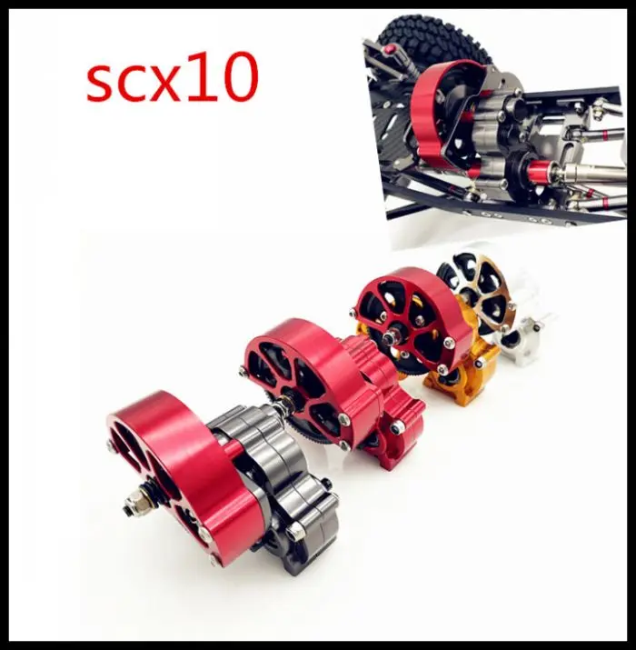 

RC Crawler SCX10 All Metal Transmission / Center Gearbox for 1/10 Axial SCX10 Gear Box Reverse Parts