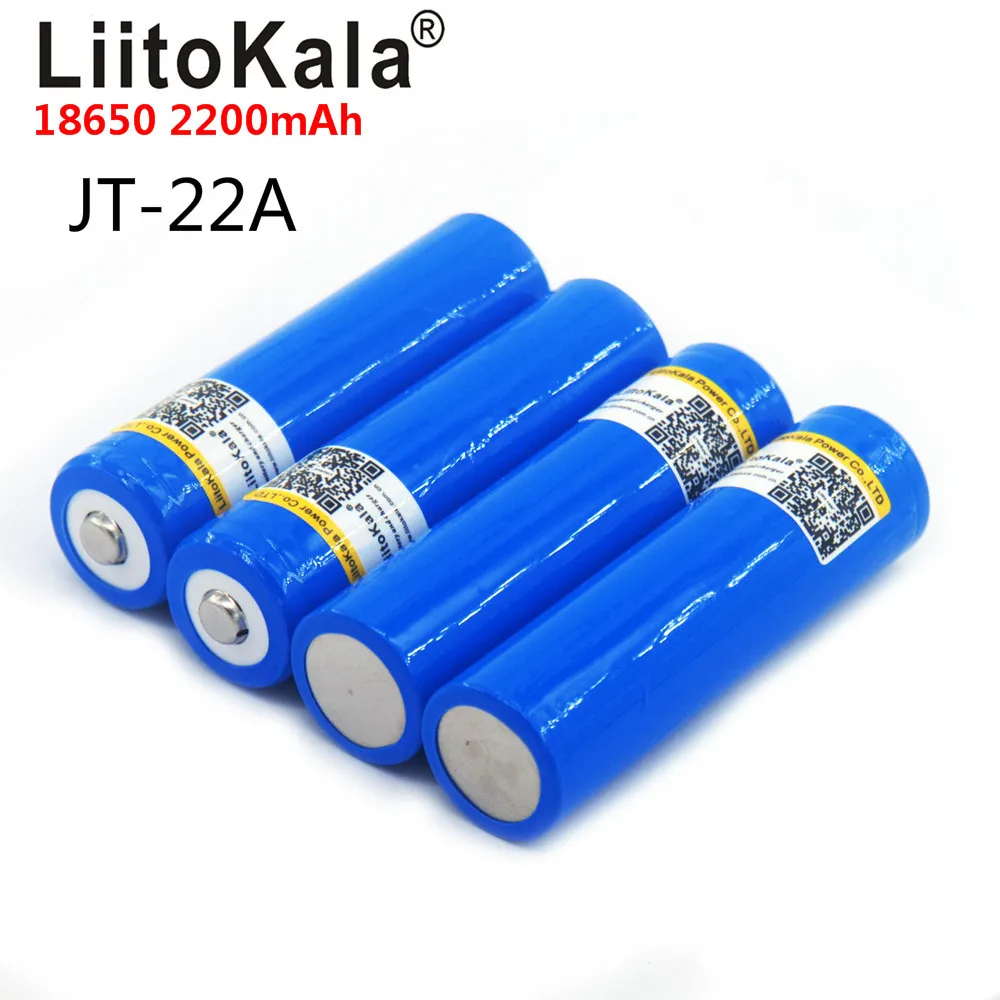 Аккумулятор LiitoKala 18650 3 7 в 2200 мАч литий полимерная аккумуляторная батарея для