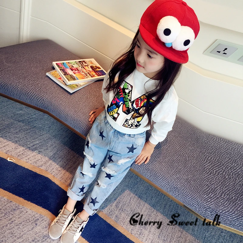 2017-children-s-clothing-stars-holes-girls-pants-Spring-and-Autumn-children-jeans (3)