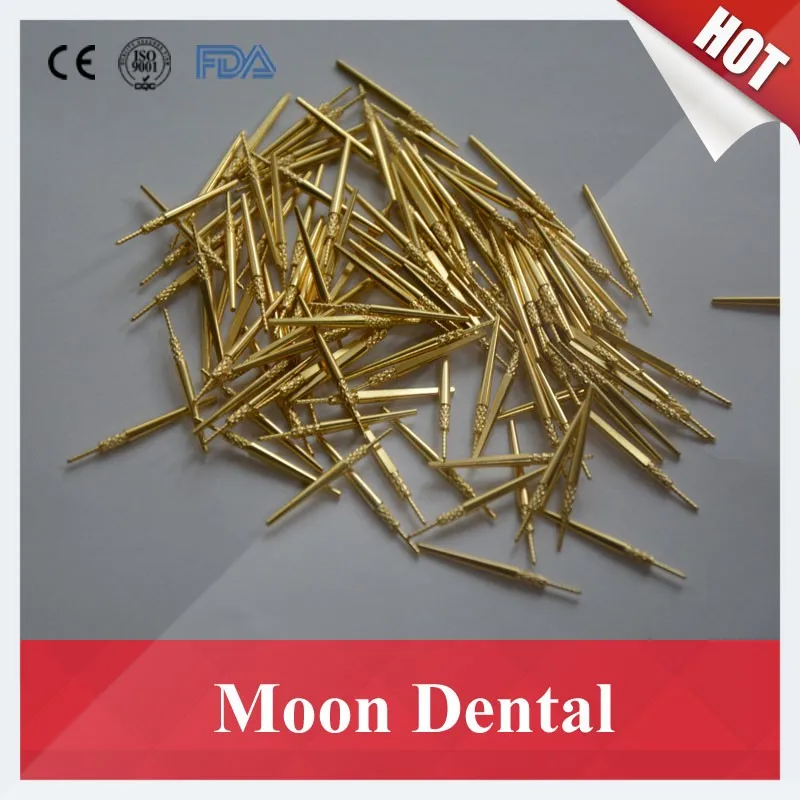 Passador de Bronze Puro com Pico Ferramenta de Laboratório Vendas Lote 3 Tamanho Pequeno 2.2*28mm Alta Qualidade 100% Pinos Dental Material 1000 Pçs - 10 pequeno 2.2*28mm alta qualidade 100% pinos passador