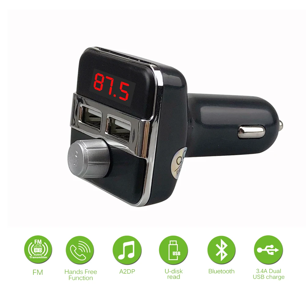 E0170 X9 Bluetooth Car MP3 player Silver-1