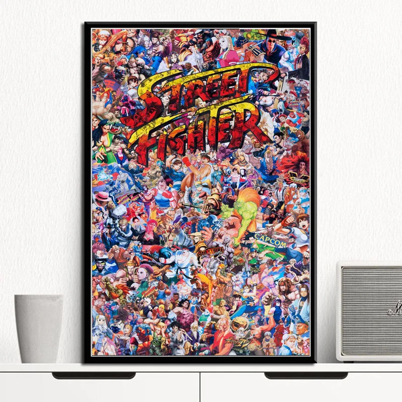 

Street Fighter V Game Ken Ryu Chun Li Anime Cool Poster And Prints Art Painting Canvas Wall Pictures For Living Room Home Decor