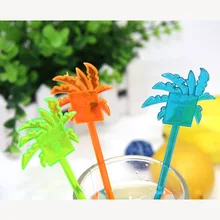 40 шт., Коктейльные шпажки, палочка для вина 20,5 см, акриловая палочка для перемешивания, 5 цветов, мешалки для дерева кокосов, мешалки для кофе, инструменты для смешивания сока