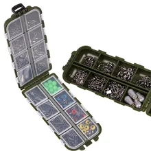 Горячая Lixada 164 шт. набор рыболовных аксессуаров, вертлюги, пробки, приманки для рыбы, в коробке для хранения, рыболовные снасти, снаряжение, Pesca