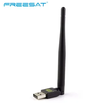 

USB WiFi Wireless with Antenna LAN Adapter for TV Box Satellite Receiver Freesat V7 HD/Freesat V8 Super Set Top TV Box Receptor