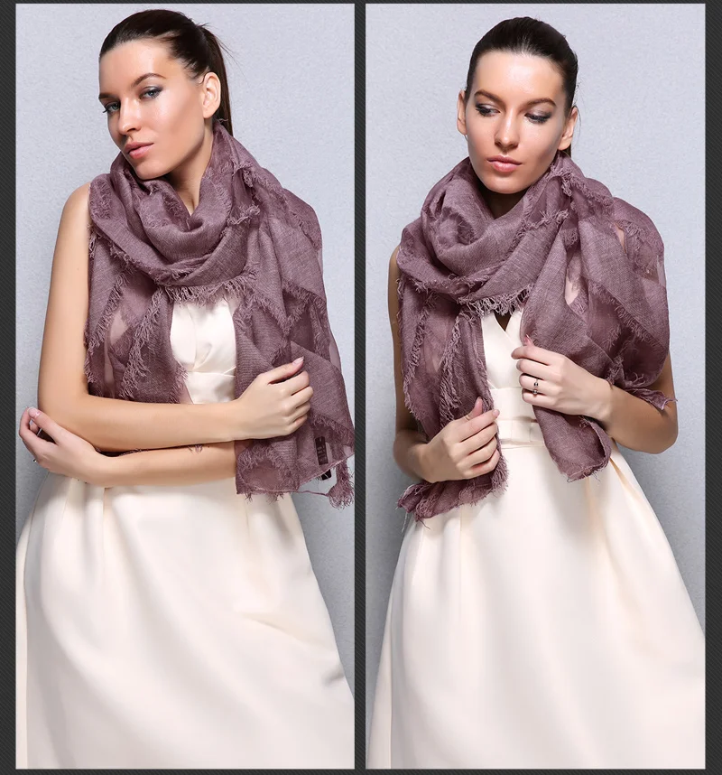 Модная бандана роскошный Cachecol брендовый хлопковый шарф для женщин шаль Высокое качество палантины НОВЫЕ Кисточки Eugen пряжа сплайсинга длинные обертывания