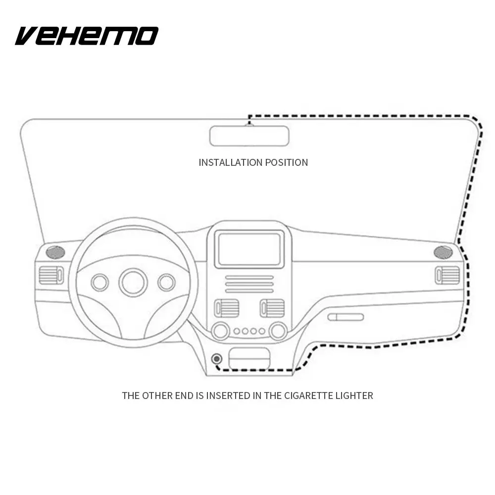 Vehemo тире Камера вождения цифровой видеорегистратор для автомобиля 2.5D ips Экран Ночное видение многофункциональное оборудование для