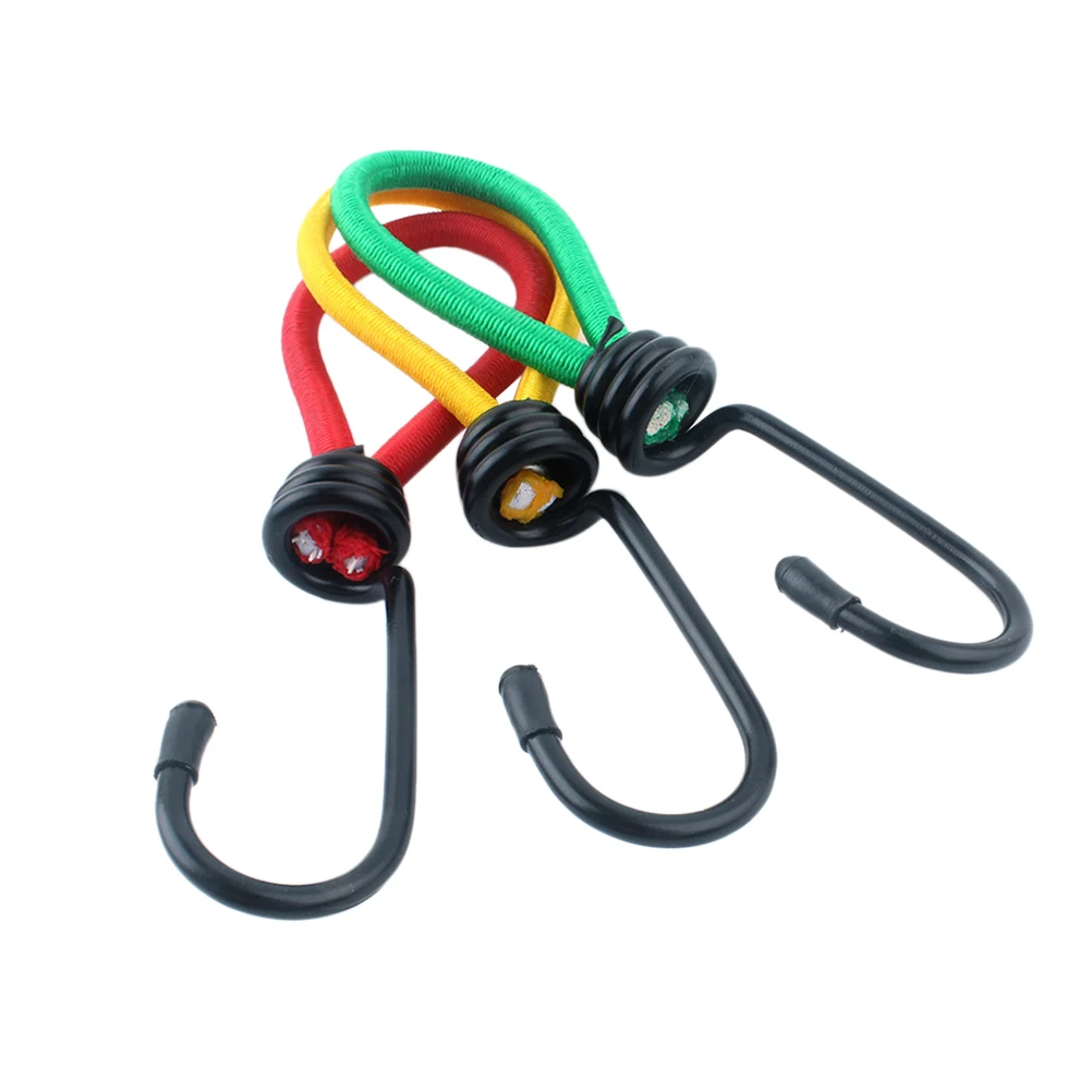 

3Pcs Tent Hook Prime Sturdy Durable Elastic Rope Buckle Fixed Binding Strap Tent Hook for Boating Biking Camping Hunting