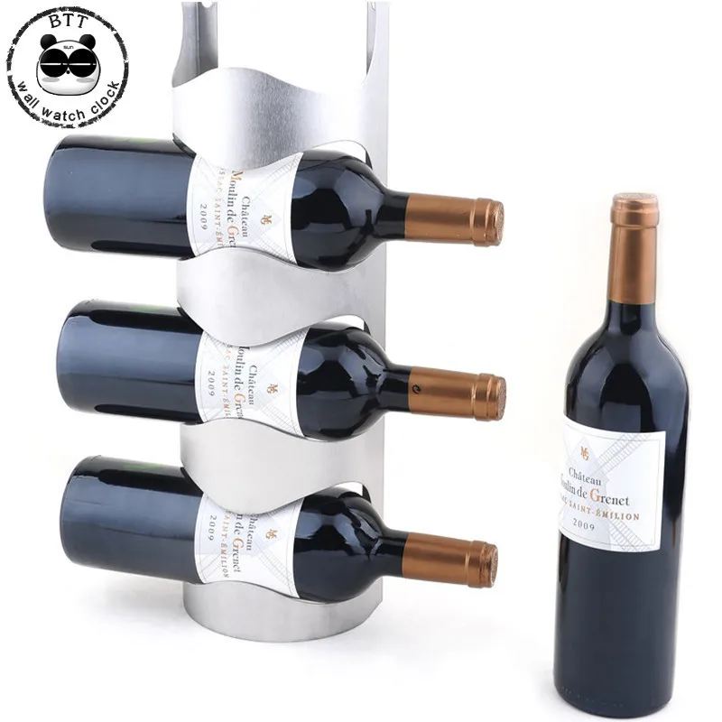 Home Bar Creative Wine Rack Holders Wine Bottle Display On Wall Stand