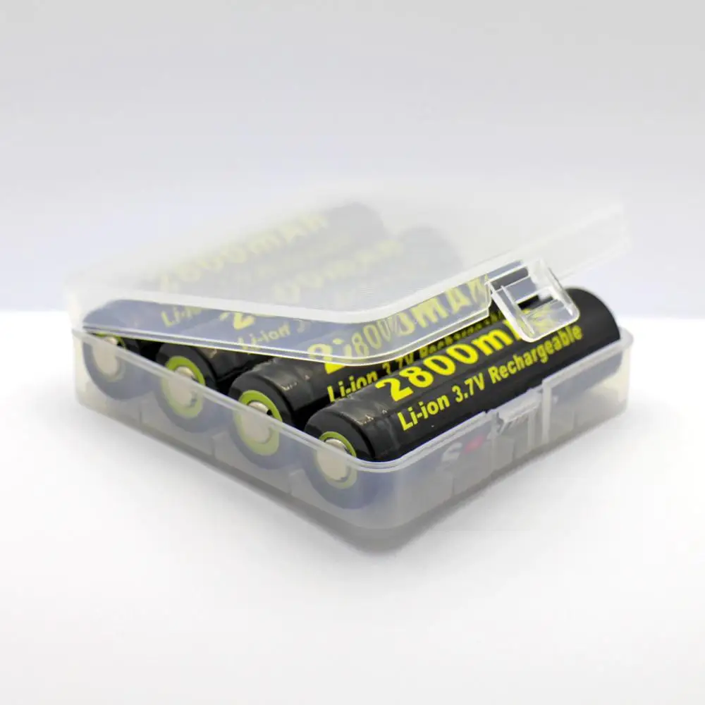 Soshine Rechargeable 18650 2800 Protected Li-ion Lithium PCB Battery x2